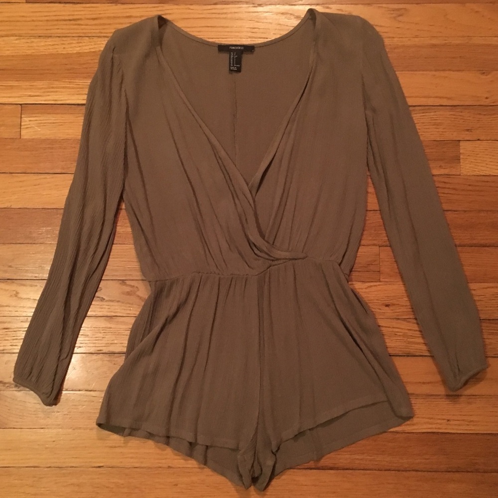 Surplice Romper (deep v)
